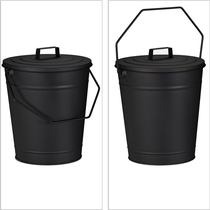 Image du produit Relaxdays Seau cendres (32,5 x 28 x 34 cm)