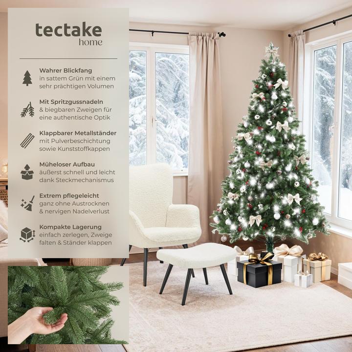 Immagine prodotto tectake Künstlicher Weihnachtsbaum Dancer mit Spritzgussnadeln