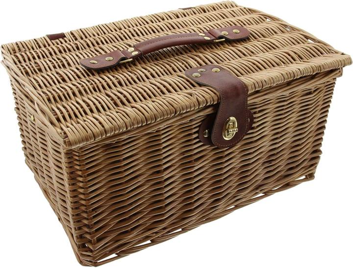 Immagine prodotto Frank Flechtwaren Cestino da picnic duo 16 pezzi di stoviglie per 2 persone