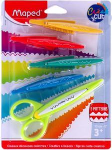 Actual product image Maped 601006 Contour set CREA Cut, 1x scissors frame + 5X motif blades, plastic, coloured, 5, 5