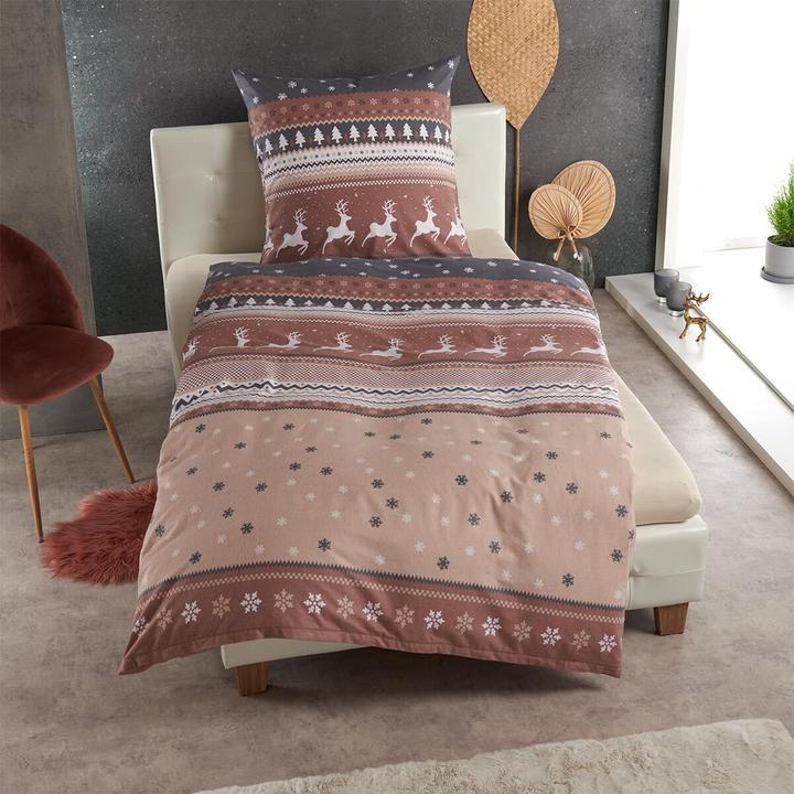 Actual product image Traumschlaf Hirsche (Bedding set, 160x210 cm + 65x100 cm)