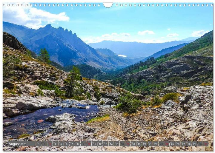 Actual product image Weitwandern auf Korsika GR 20 (Wandkalender 2025 DIN A3 quer), Monatskalender (A3, German)