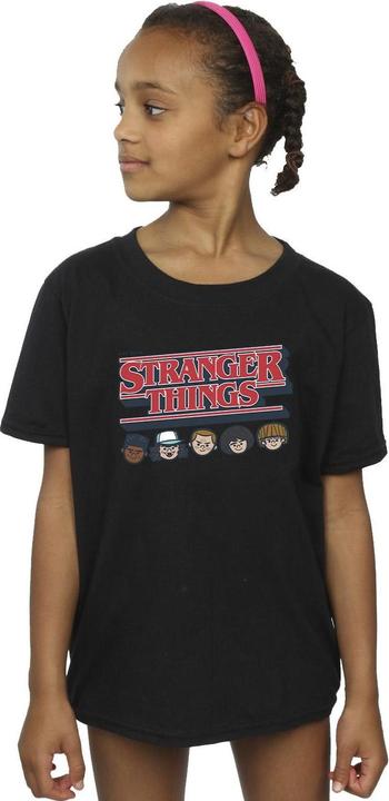 Immagine prodotto Netflix Stranger Things Caricature Logo Maglietta Ragazze (140, 146)
