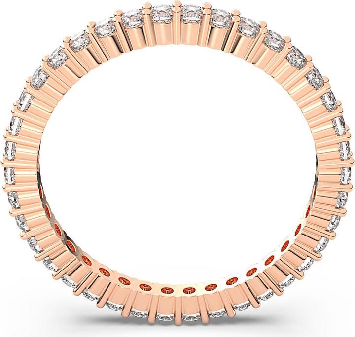Produktbild Swarovski Vittore Ring Rundschliff Weiss Roségold (50)
