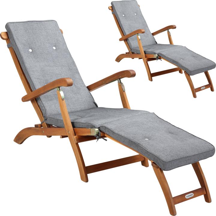 Actual product image Casaria Sonnenliege inkl. Auflage (169 cm)