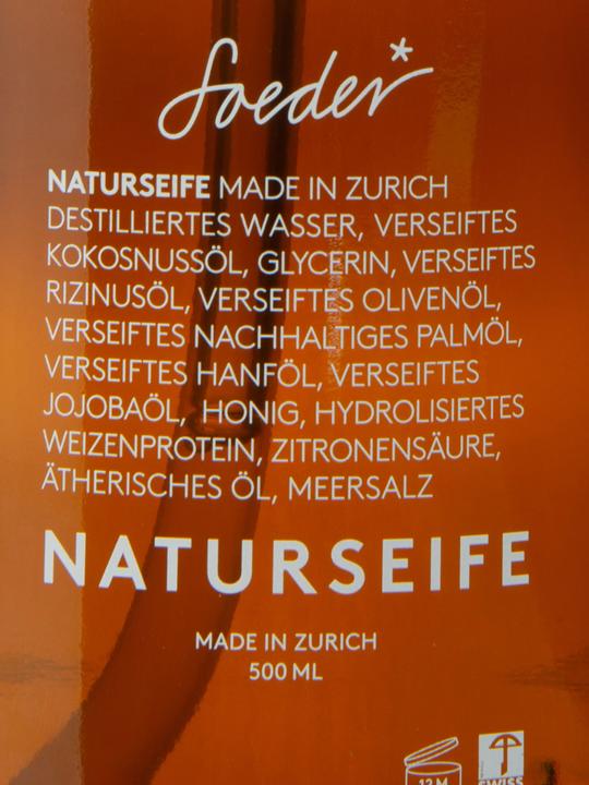 Actual product image Soeder* Natural Soap Herbal Garden (Liquid soap, 500 ml)