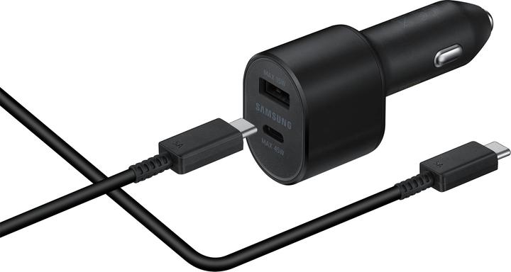 Immagine prodotto Samsung CARICABATTERIE PER AUTO DUAL FAST 45W E 15W EP-L5300XB NERO