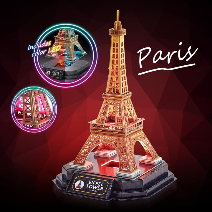 Produktbild Cubicfun 3D Puzzle Eiffelturm LED 51 Teile (51 Teile)
