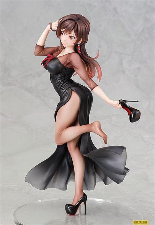 Actual product image Kadokawa Rent-A-Girlfriend statuette PVC 1/7 Chizuru Mizuhara: Party Dress Ver. 23 cm