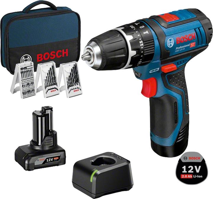 Bosch Professional GSB 12V-15 (Akkubetrieb)