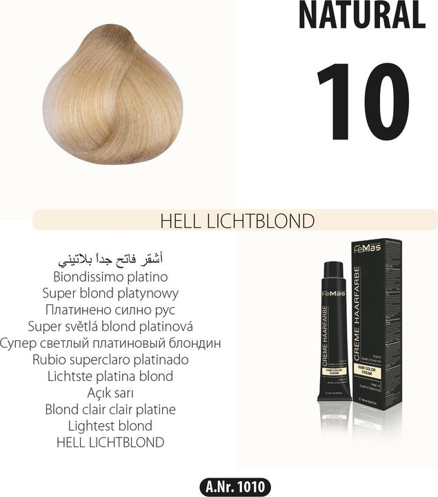 FemMas (10) Haarfarbe Lichtblond 100ml (Lichtblond)