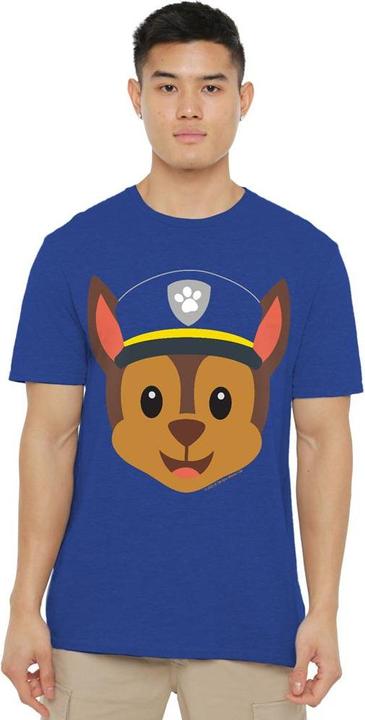 Actual product image Paw Patrol Unisex Adult Chase Emoji T-Shirt (XXL)