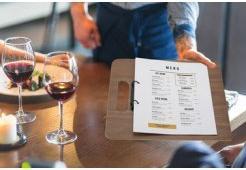 Actual product image Securit CHOPPING BOARD menu ring binder, walnut wood