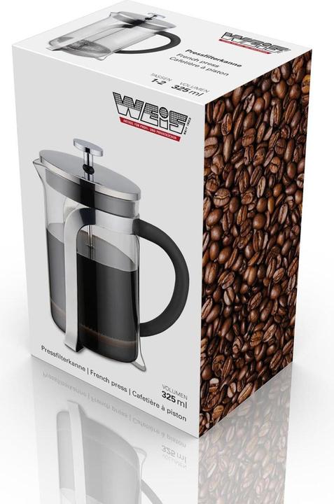 Image du produit Weis Verseuse à filtre pressé verre/inox 0,35 litre (2 T.)