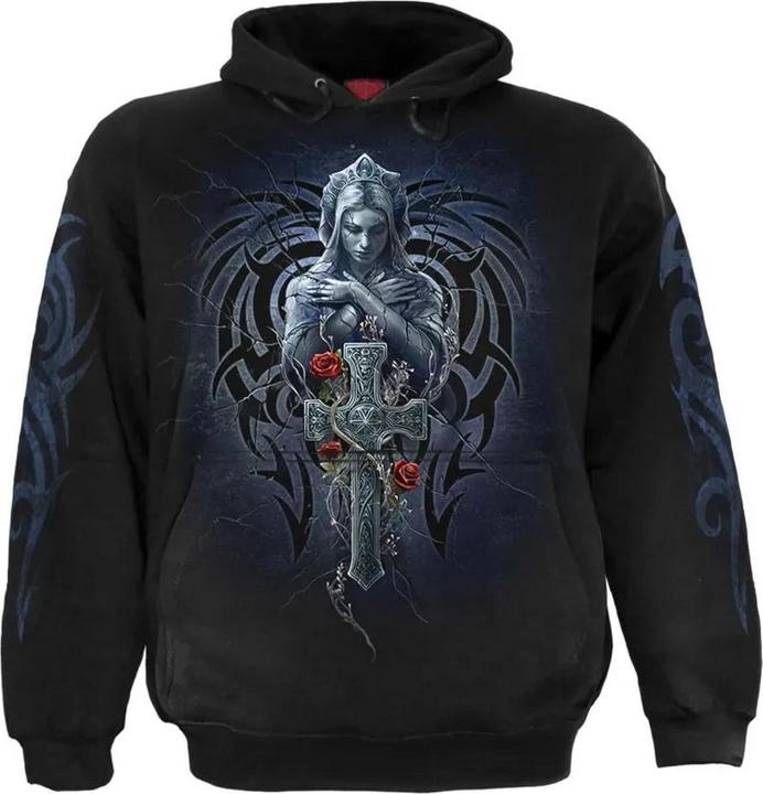 Actual product image Spiral Unisex Adult Grieving Angel Hoodie (S)