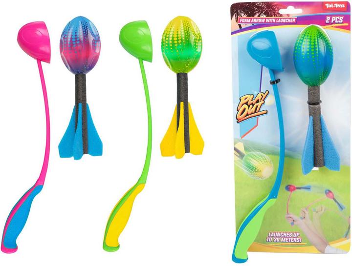 Actual product image Toi-Toys Play Out Mini-Schaumstoffpfeile mit Vortex-Thrower