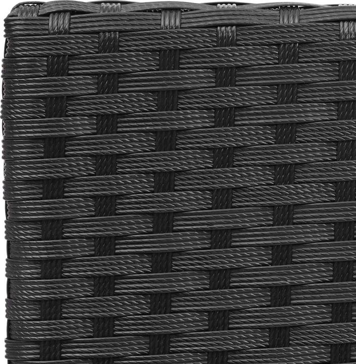 Image du produit Swisshandel24 Poly-Rattan Garniture, Salon de jardin - noir, Coussin crème, 51283