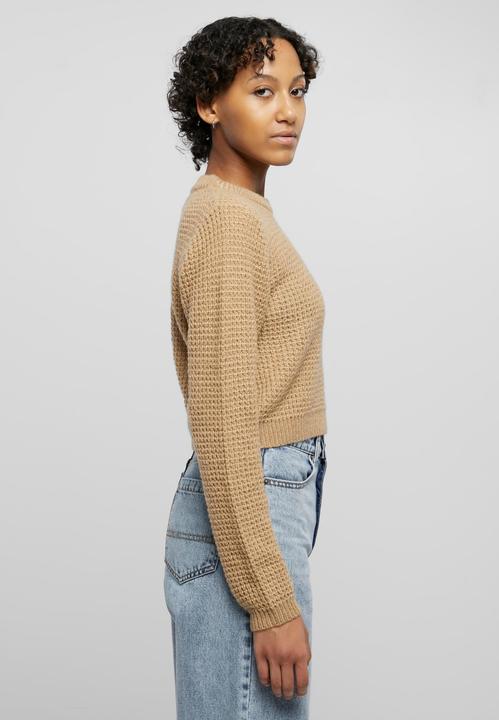Produktbild Urban Classics Ladies Short Waffle Sweater (L)