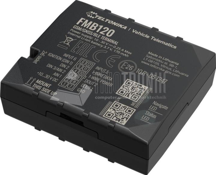 Image du produit Teltonika FMB120 Tracker GNSS/GSM/Bluetooth avec antenne GNSS/GSM interne et gestion de flotte par batterie