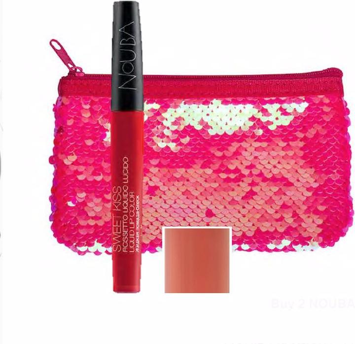 Image du produit Nouba My sweet Lips No. 12 + pochette à paillettes (No. 12)