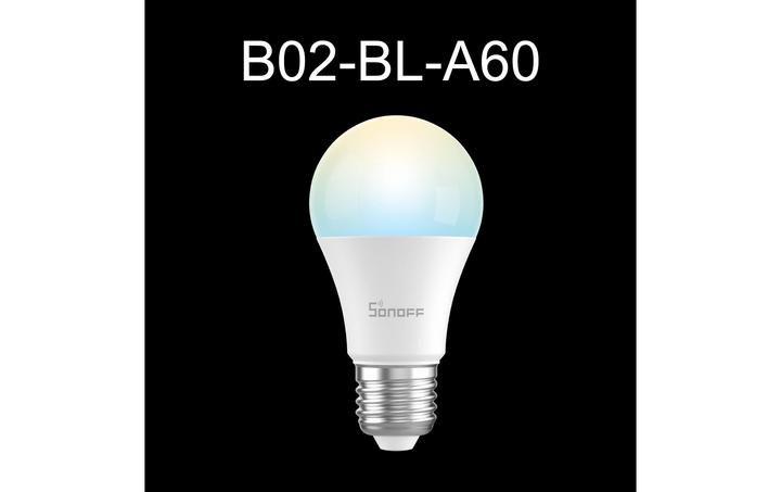 Produktbild Sonoff Smart LED Wifi bulb B02-BL-A60 (E27, 9 W, 806 lm, 1 x, F)