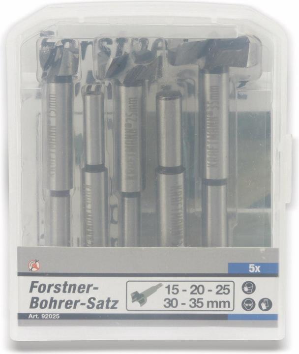 Produktbild BGS Forstnerbohrer-Satz (25 mm, 20 mm, 30 mm, 15 mm, 35 mm)
