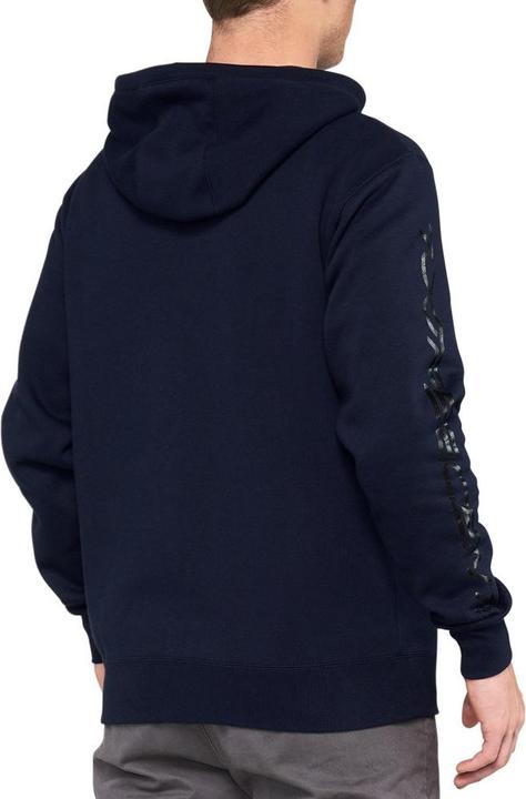 Actual product image 100% Syndicate Hooded Jacket with Zip, Size L, Navy Blue/Black (L)
