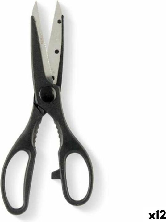 Produktbild Kinvara Schere Schwarz Silberfarben Edelstahl 7,5 x 21 x 1 cm (12 Stück) (157.50 cm)