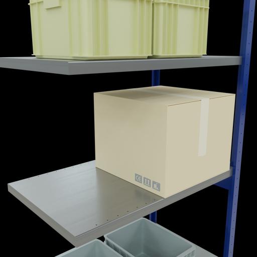 Actual product image Schulte Lagertechnik MULTIplus250 boltless add-on bay system with length bolts
