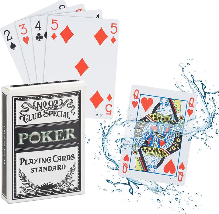 Actual product image Relaxdays Poker Playing Cards (German, French, Italian, English)