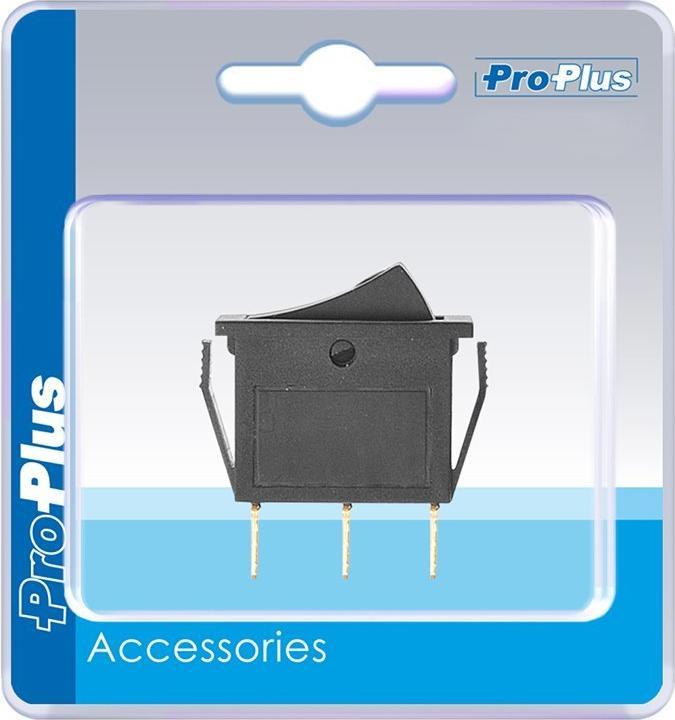 ProPlus Interruttore a bilanciere LED rosso 12V / 24V-max. 10A in blister