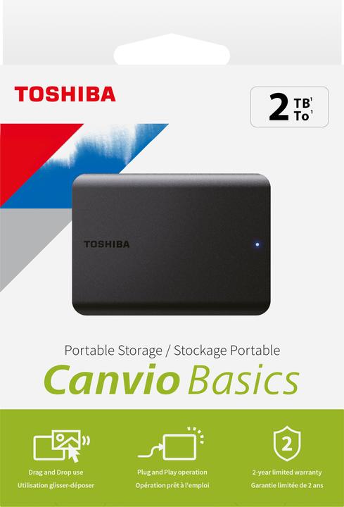 Actual product image Toshiba Canvio Basics (2 TB)