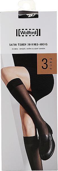 Produktbild Wolford Kniestrümpfe "Satin Touch" schwarz (20 DEN, 38, M)