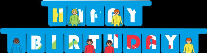 Image du produit Been Smile Playmobil Happy Birthday Girlande