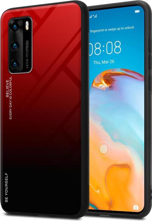 Actual product image Cadorabo TPU 2 colors glass cover (Huawei P40)