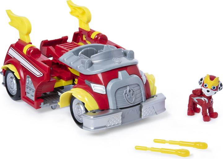 Image du produit Spin Master PAW Patrol Mighty Pups Super Paws - Véhicule transformable Powered Up de Marshall avec figurine