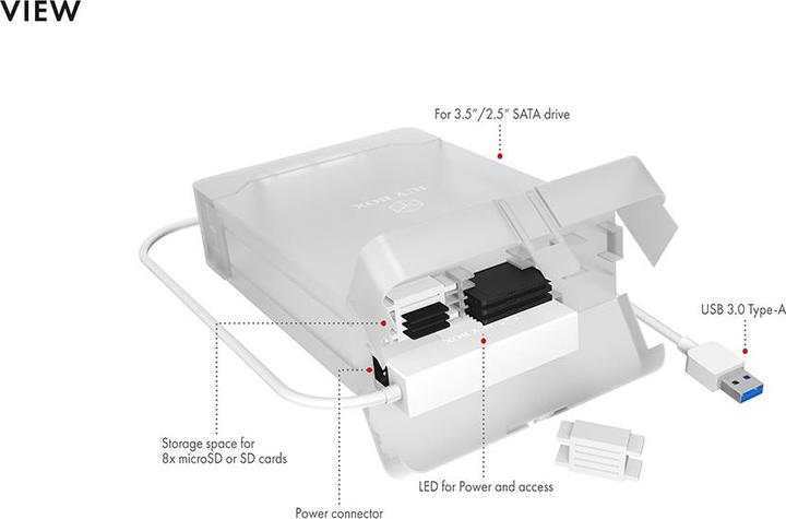 Actual product image Icy Box IB-AC705-6G (2.5", 3.5")