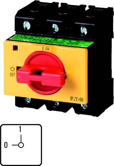 Produktbild Eaton P3-63/IVS-RT Elektroschalter Drehschalter 3P Schwarz