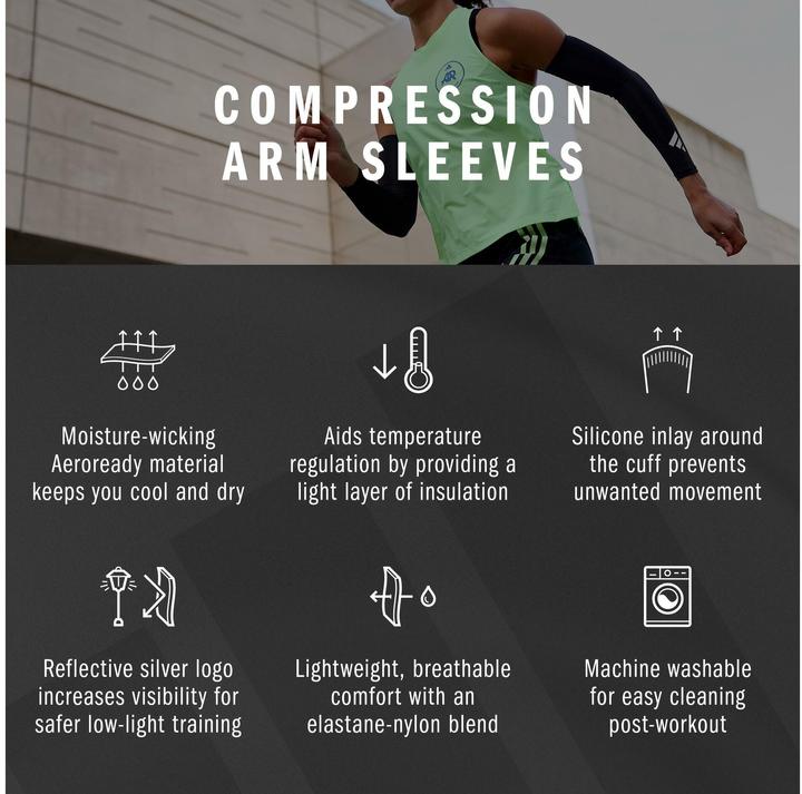 Nutritional values and ingredients adidas Compression Arm Sleeves (L, XL)