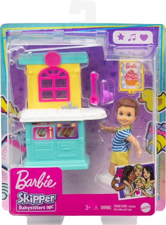 Image du produit Barbie Skipper Baby-Sitter - Coffret PETIT GARÇON ET CUISINE