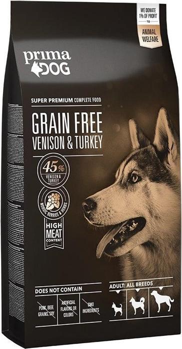 Actual product image Prima Primadog Venison-Turkey Grain-Free 10 kg (Adult, 10000 g)