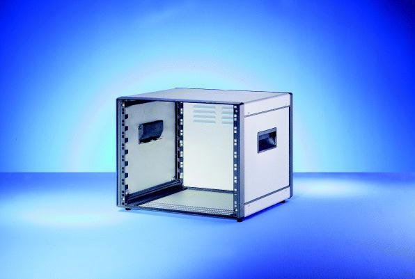 Actual product image Schroff 19" enclosure 9 U, aluminium - COMPTEC GEHAEUSE 9HE 500T (9 RU, 19 inch rack)
