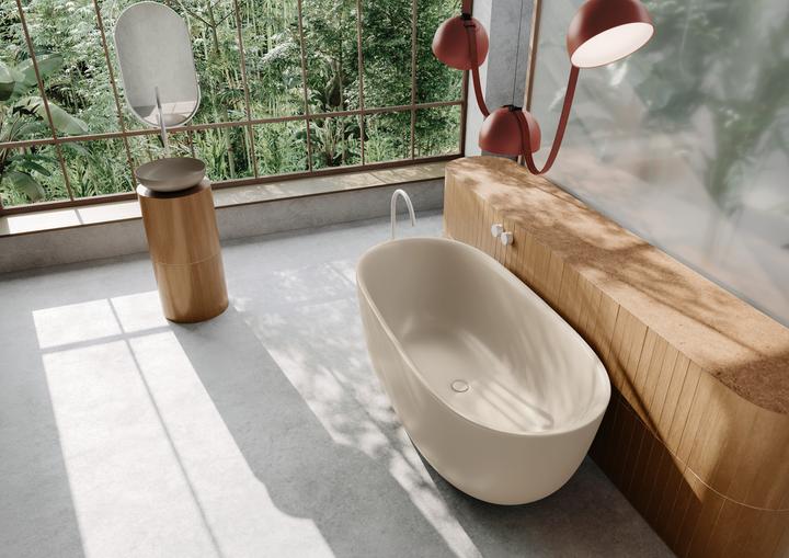 Immagine prodotto Kaldewei Meisterstücke Oyo Duo Mod. 1050-4034, vasca da bagno autoportante, 1630x770 mm, con troppo (92 cm, 76.50 cm)
