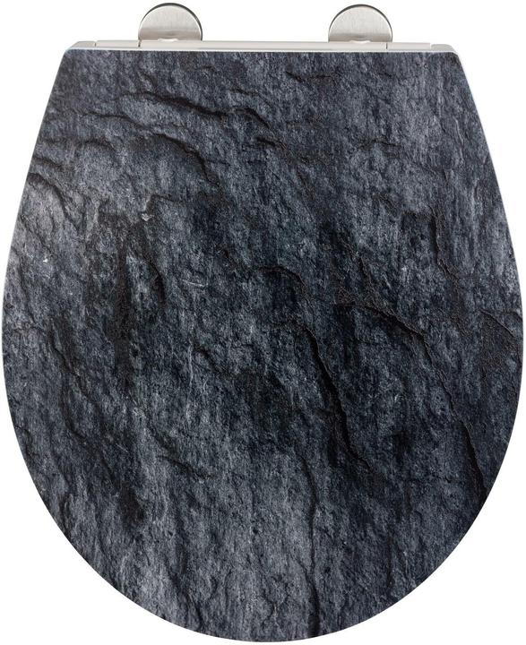 Actual product image Wenko WC Seat Slate Rock Relief