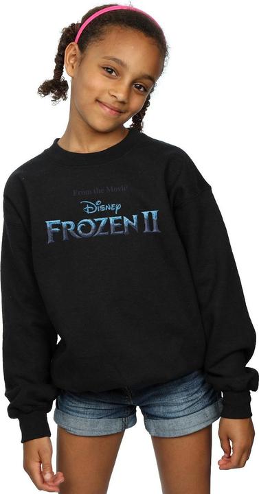 Actual product image Disney Girls Frozen 2 Movie Logo Sweatshirt (152, 158)
