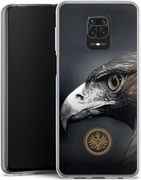 Actual product image DeinDesign Silikon Hülle für Xiaomi Redmi Note 9 Pro Handyhülle Case Smartphone Schutzhülle Adler Eintracht (Xiaomi Redmi Note 9 Pro)