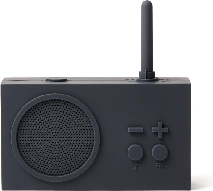 Actual product image Lexon Badkamer Radio Tykho3 Bluetooth Donkergrijs (FM, Bluetooth)