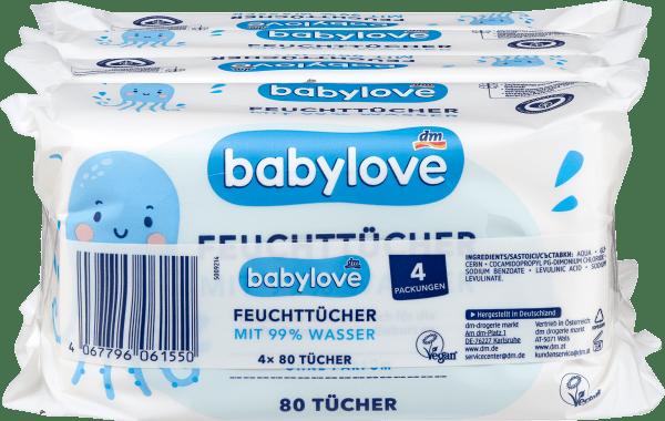 Produktbild dm babylove Feuchttücher (320 Stück)