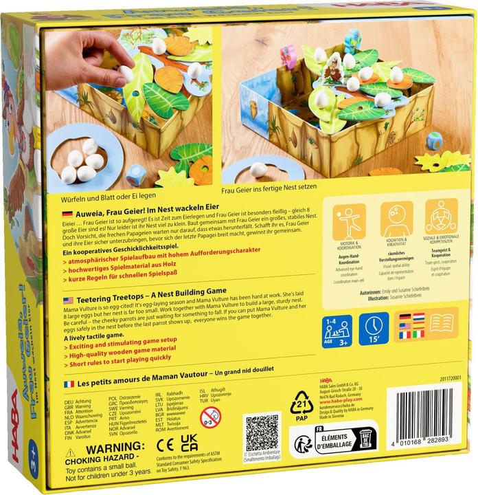 Actual product image Haba Oh dear, Mrs Geier! (German, French, Italian, English)
