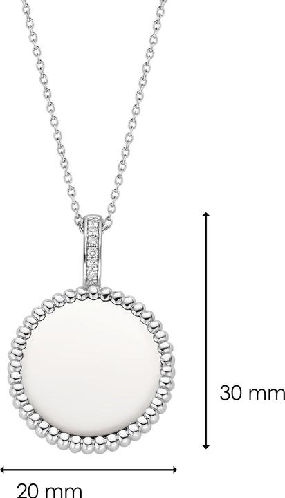 Immagine prodotto Ti Sento Milano Catena con ciondolo in zirconi 6798SI (Argento 925, 45 cm)